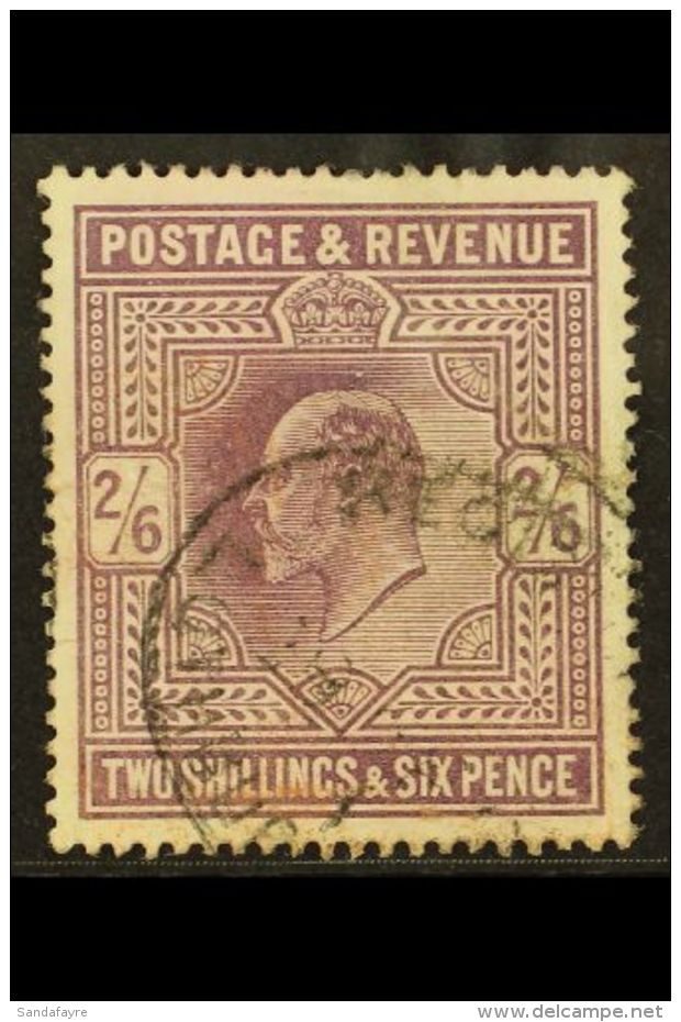 1911 2s6d Dull Greyish Purple Somerset House, SG 315 / Spec M50(1), Used With Attractive Registered Oval Cancel, A... - Non Classificati