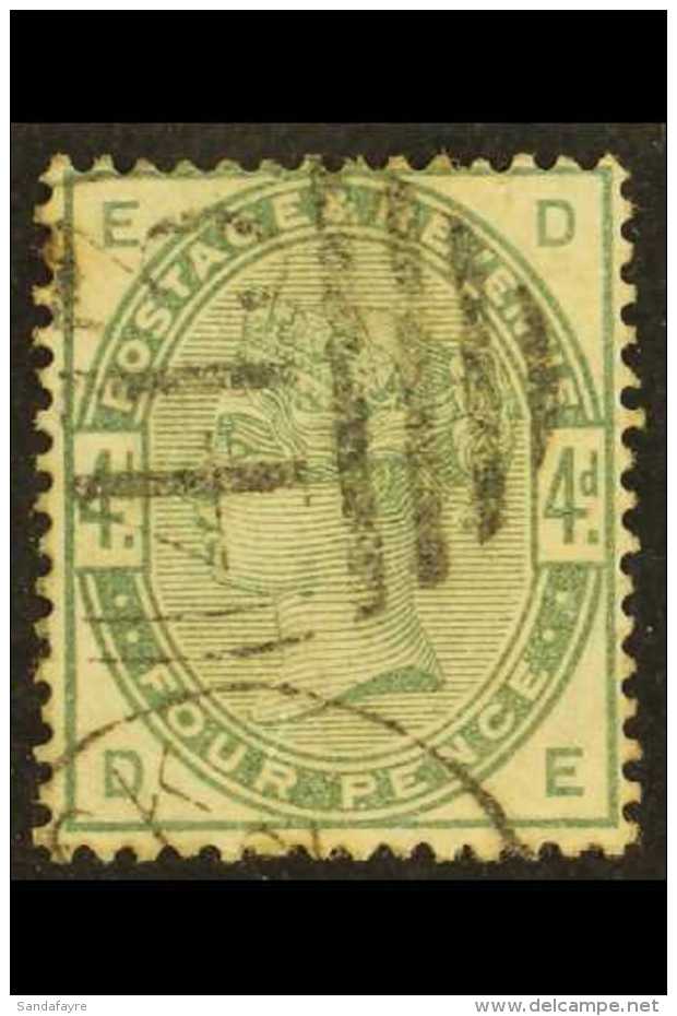 1883-84 4d Dull Green, SG 192, Used Lightly Cancelled With Strong Original Colour. For More Images, Please Visit... - Autres & Non Classés
