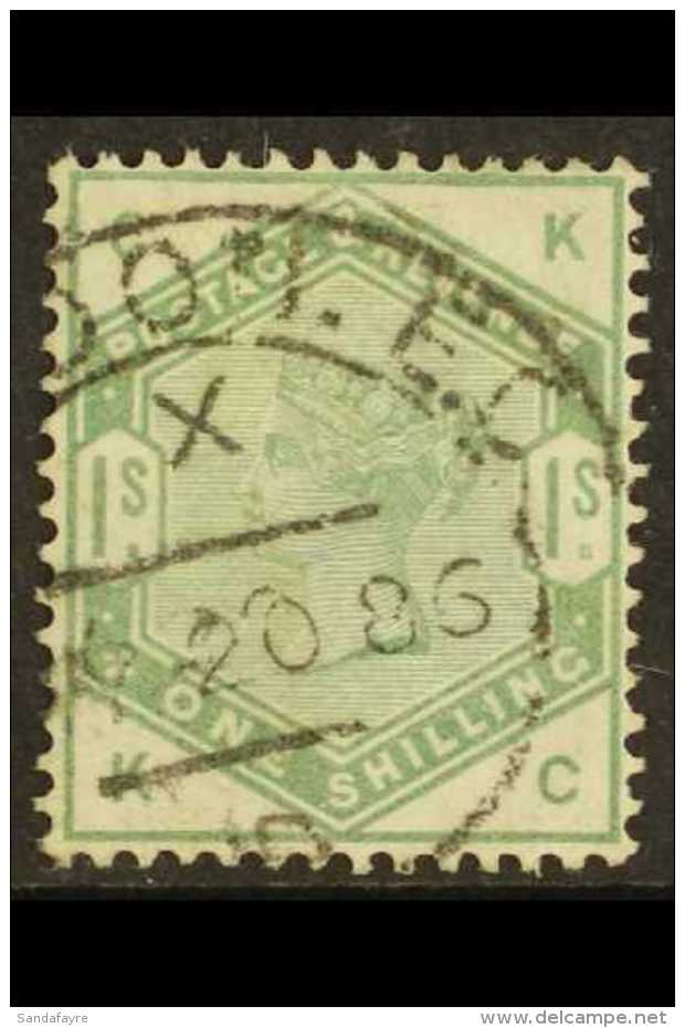 1883 1s Dull Green, SG 196, Very Fine Used, Well Centered With Good Colour &amp; Full Perfs. Pretty, Fully Dated... - Autres & Non Classés