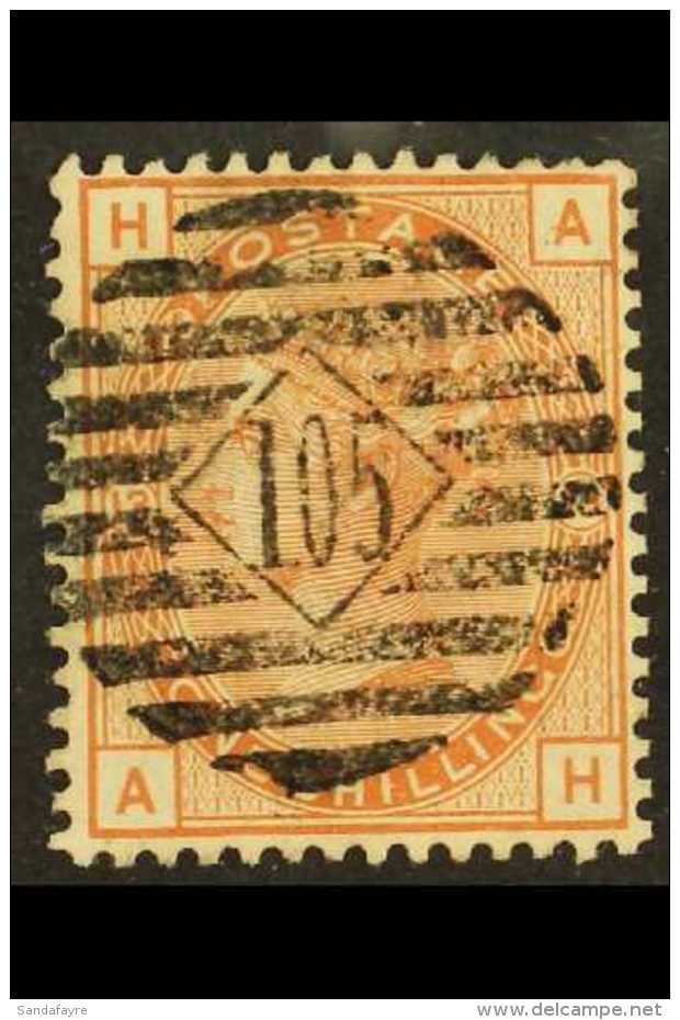 1881 1s Orange- Brown Plate 13, Wmk Imperial Crown, SG 163, Used With Choice Upright Cancellation. A Beauty. For... - Autres & Non Classés