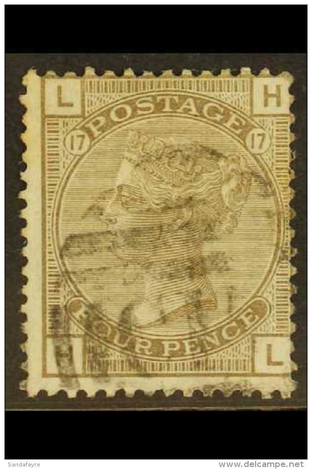 1880 4d Grey- Brown, Wmk Large Garter, SG 154, Fine Used. For More Images, Please Visit... - Altri & Non Classificati