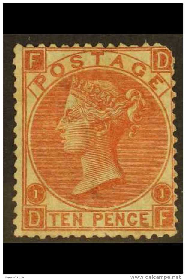 1867 10d Red- Brown, Wmk Spray, SG 112, Mint Large Part OG With Rounded Corner At Upper Right. Cat &pound;3600.... - Autres & Non Classés