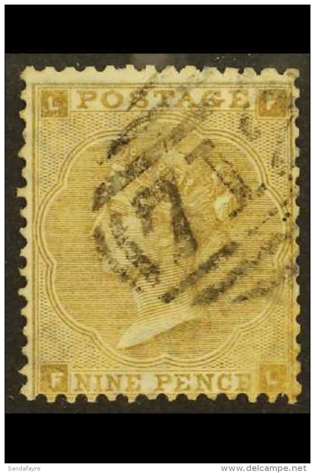 1862-64 9d Bistre Small Uncoloured Letter, SG 86, Very Fine Used. For More Images, Please Visit... - Autres & Non Classés