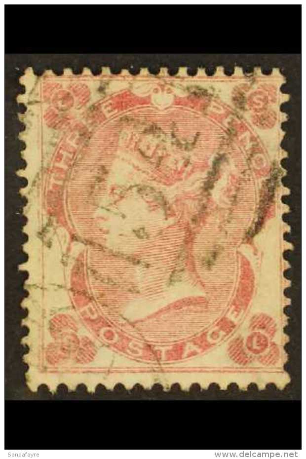 1862-64 3d Pale Carmine- Rose Small Corner Letters, SG 77, Fine Used Lightly Cancelled With Full Perfs. For More... - Autres & Non Classés