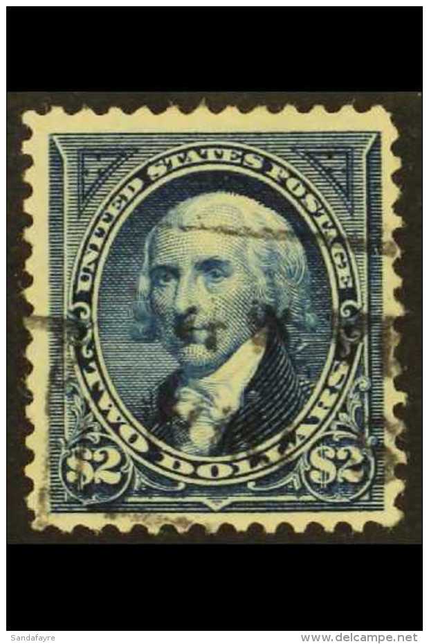 1894-95 $2 Deep Blue (SG 265, Sc 262), Used, Lightly Cancelled, Fine - Very Fine Centering. Lovely! For More... - Autres & Non Classés