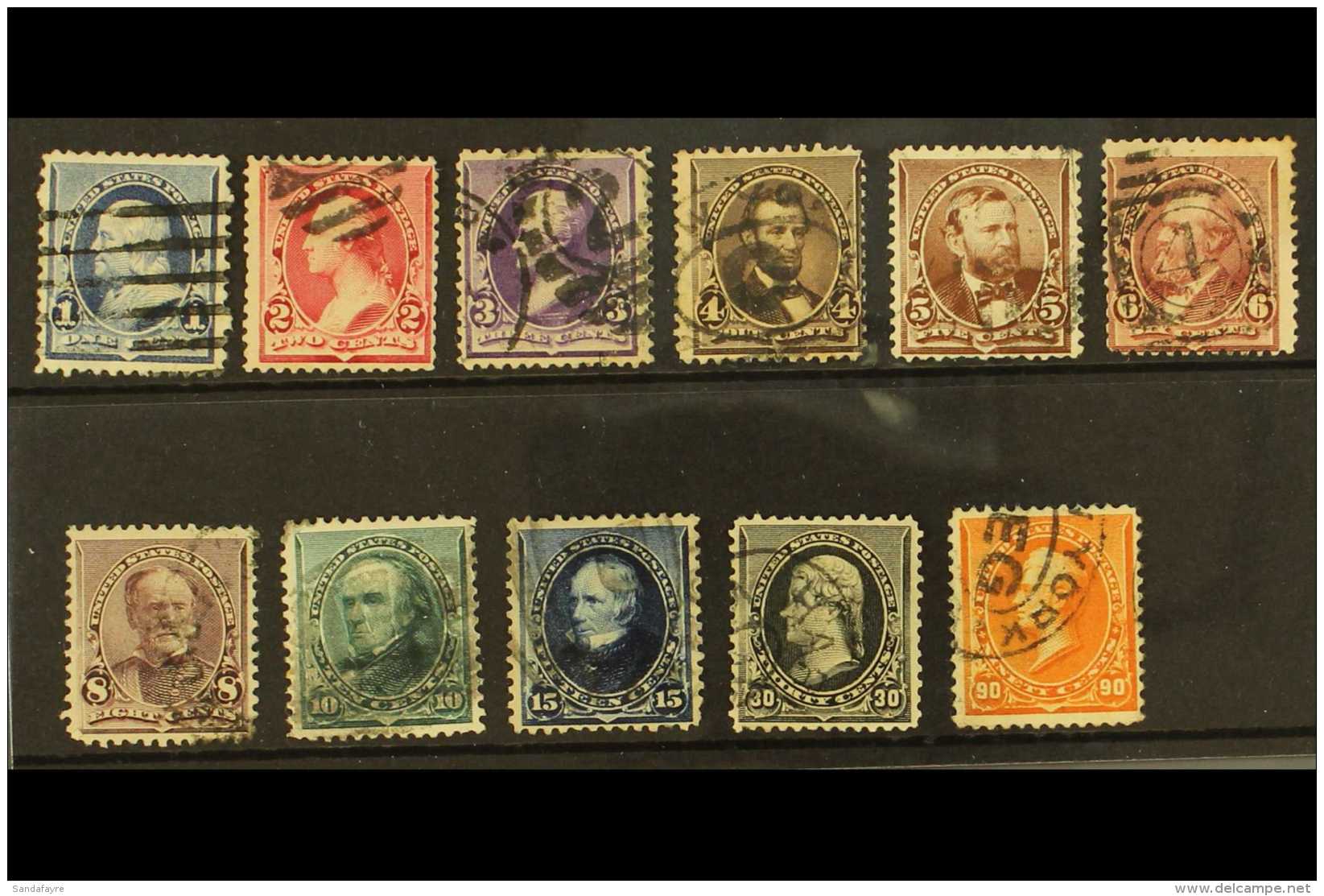 1890-93 Complete Set (SG 224/34, Sc 219/29), Good To Fine Used. (11 Stamps) For More Images, Please Visit... - Sonstige & Ohne Zuordnung