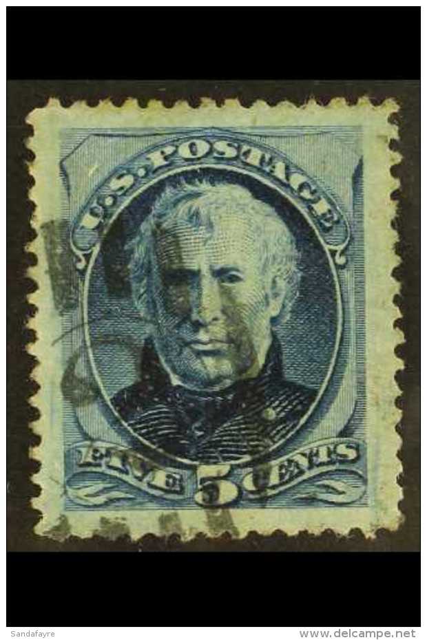 1875 5c Deep Indigo Zachary Taylor (SG 181, Sc 179), Lightly Used Jumbo-sized Example With Near-perfect Centering,... - Autres & Non Classés