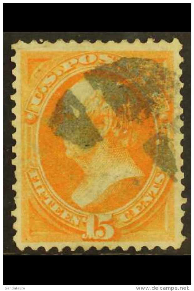 1873 15c Yellow-orange (SG 165, Sc 163) Very Fine Used With Excellent Centering. For More Images, Please Visit... - Andere & Zonder Classificatie