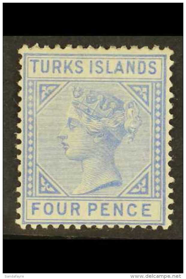 1881 4d Ultramarine, SG 50, Fine Mint. For More Images, Please Visit... - Turks & Caicos (I. Turques Et Caïques)