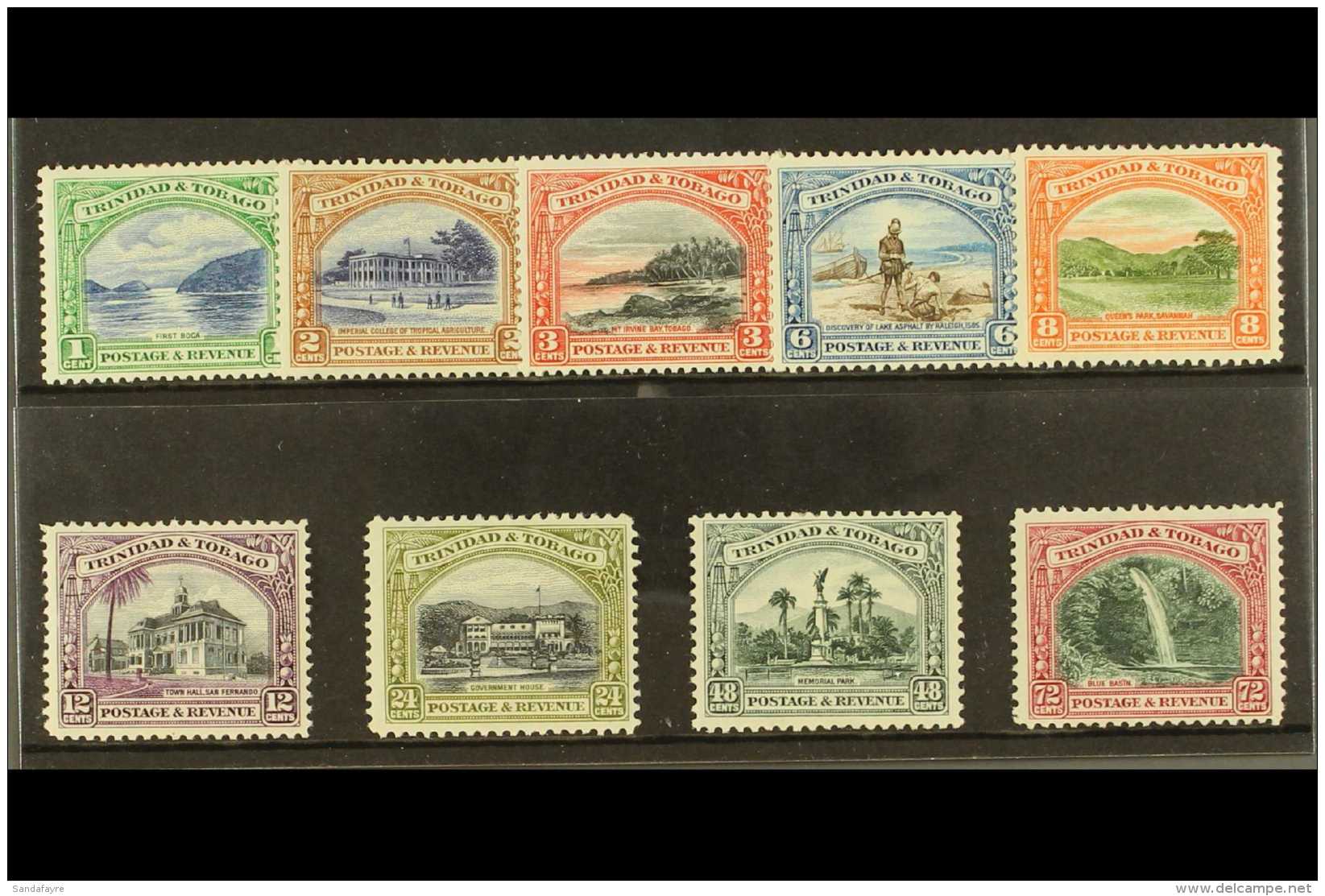 1935-37 New Currency Complete Set, SG 230/8, Very Fine Mint (9 Stamps) For More Images, Please Visit... - Trinité & Tobago (...-1961)