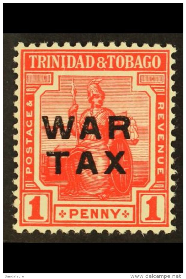 1917 (1 Sep) 1d Red "War Tax" Overprint, SG 184, Fine Never Hinged Mint, Very Fresh. For More Images, Please Visit... - Trinité & Tobago (...-1961)