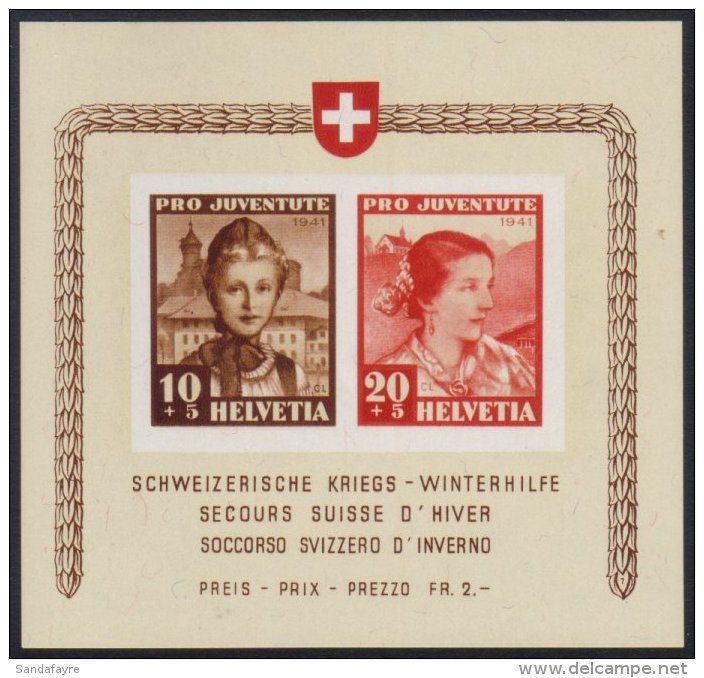 1941 Winter War Relief Min Sheet, Mi Bl 6, Vf NHM. For More Images, Please Visit... - Autres & Non Classés