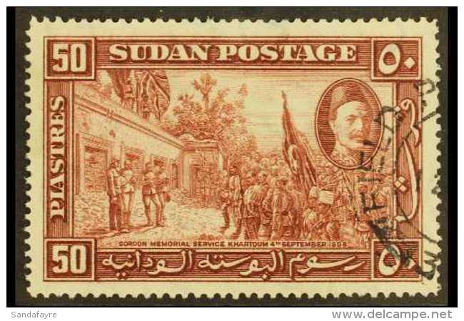 1935 50p Red - Brown General Gordon, SG 67, Very Fine Used With Part Field Post Office Cds. For More Images,... - Sudan (...-1951)