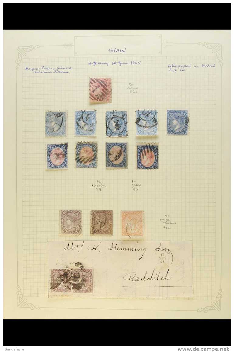 1865 - 1868 ISABELLA ISSUES Chiefly Used Collection On Leaves With 1865 Perf 14 Issues Including 2c Rose, 4c Blue... - Andere & Zonder Classificatie