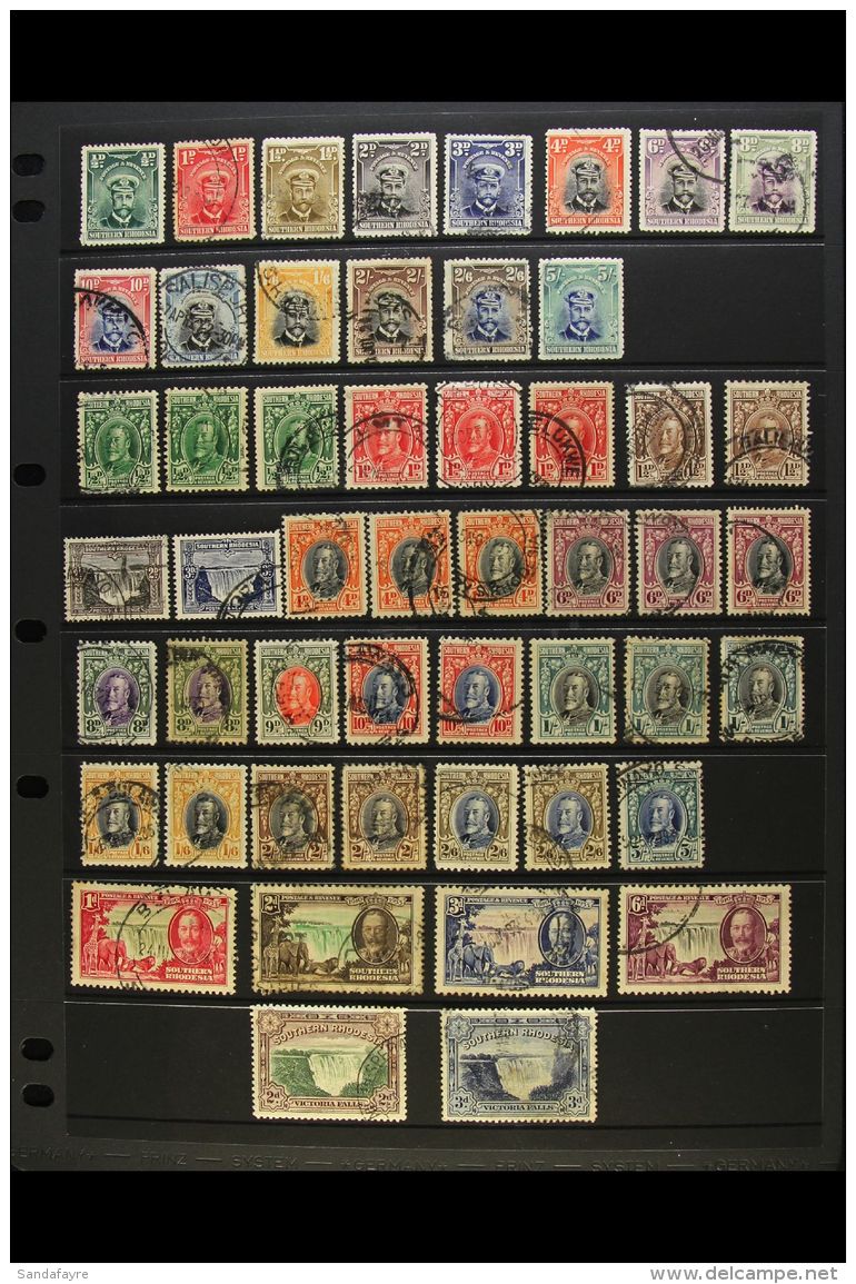 1924-1964 COMPLETE USED COLLECTION Presented On A Variety Of Stock Pages. Includes A Complete Run From The 1924... - Rhodésie Du Sud (...-1964)