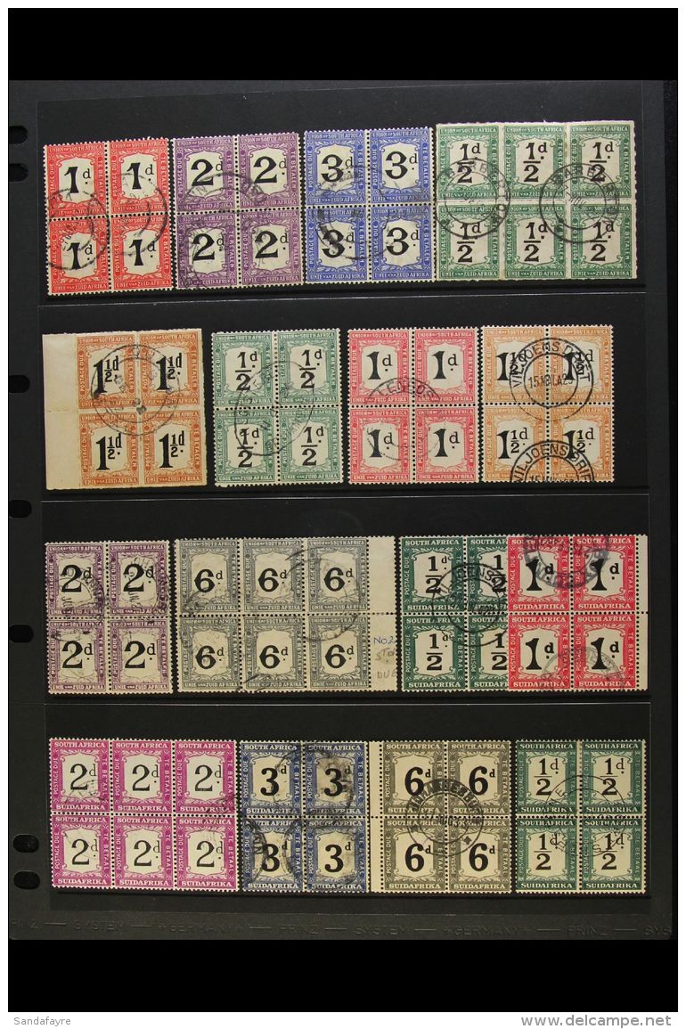 POSTAGE DUES 1914-61 USED BLOCKS OF FOUR COLLECTION - Great Looking Lot With A Wide Range Of Values, We See... - Non Classés