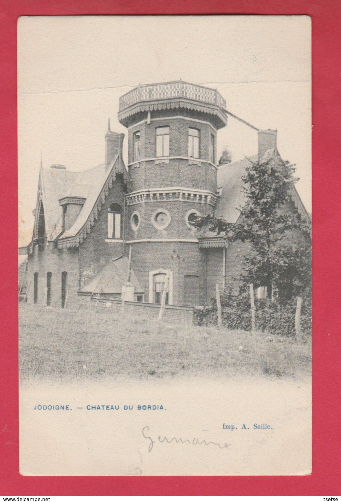 Jodoigne - Château Du Bordia - 1913 ( Voir Verso ) - Jodoigne