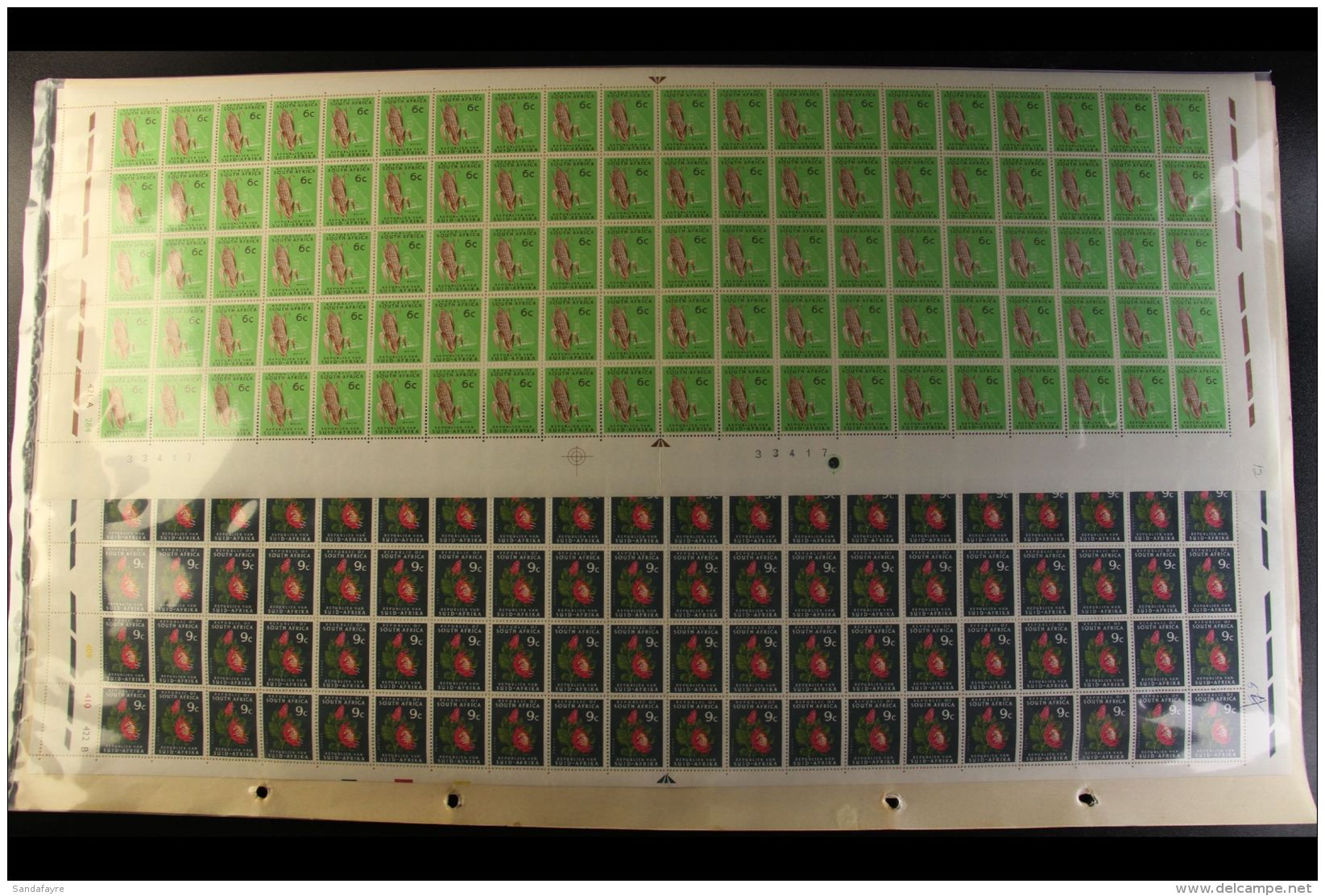 1961-78 FULL SHEETS Album Containing A Range Of Complete Sheets Of 25, 50, 80 Or 100 Stamps, Includes First... - Non Classés