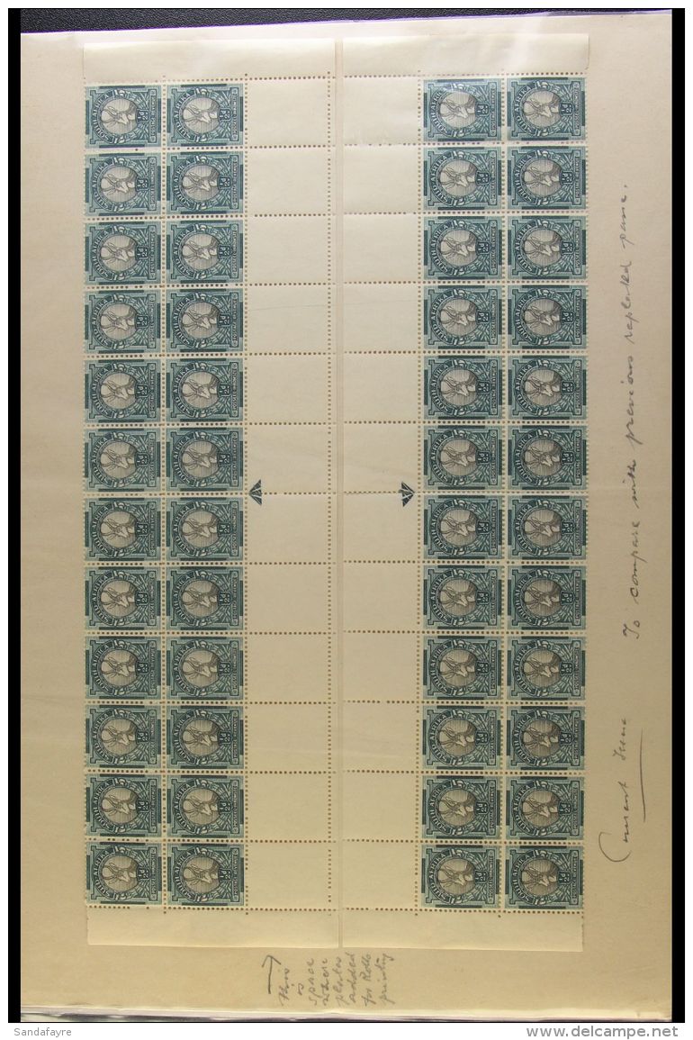 1937-47 Specialised Group Of HALFPENNY Issues, Mostly In Large Multiples With Arrow Margins (thus Greatly Aiding... - Non Classificati