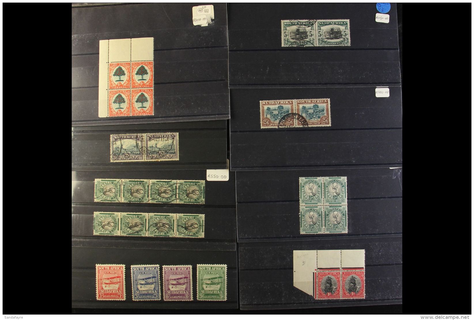 1925-49 MINT &amp; USED STOCK - CAT &pound;12,000+ Large Shoebox Sized Box, Full Of Pairs Or Blocks On Stock... - Unclassified