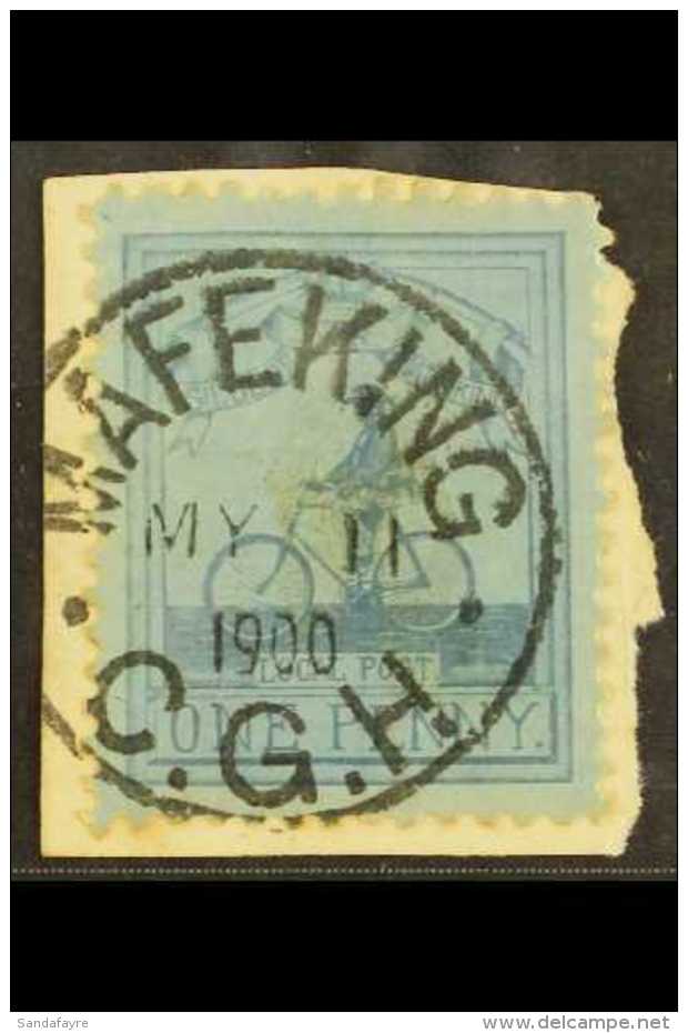 CAPE OF GOOD HOPE MAFEKING 1900 1d Pale Blue On Blue "Goodyear", SG 17, Fine Used On Piece With Almost Complete... - Non Classificati