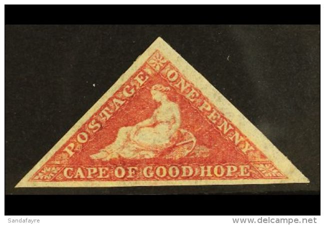 CAPE OF GOOD HOPE 1855 1d Rose On Cream Paper, SG 5a, Superb Mint, Large Part Og. For More Images, Please Visit... - Non Classés