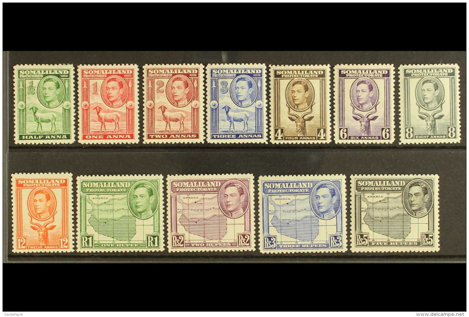 1938 Pictorials Complete Set, SG 93/104, Very Fine Mint, Fresh. (12 Stamps) For More Images, Please Visit... - Somalie (1960-...)