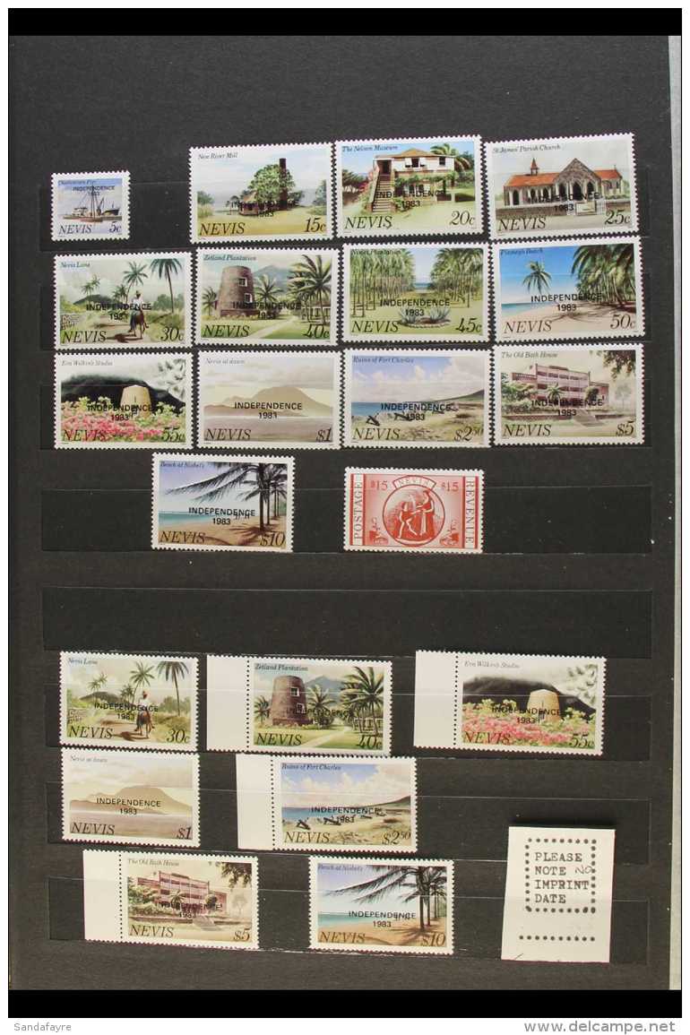 1980-1986 NEVER HINGED MINT Collection Displayed In A Stockbook. An Extensive Array Of Definitives And... - St.Cristopher-Nevis & Anguilla (...-1980)