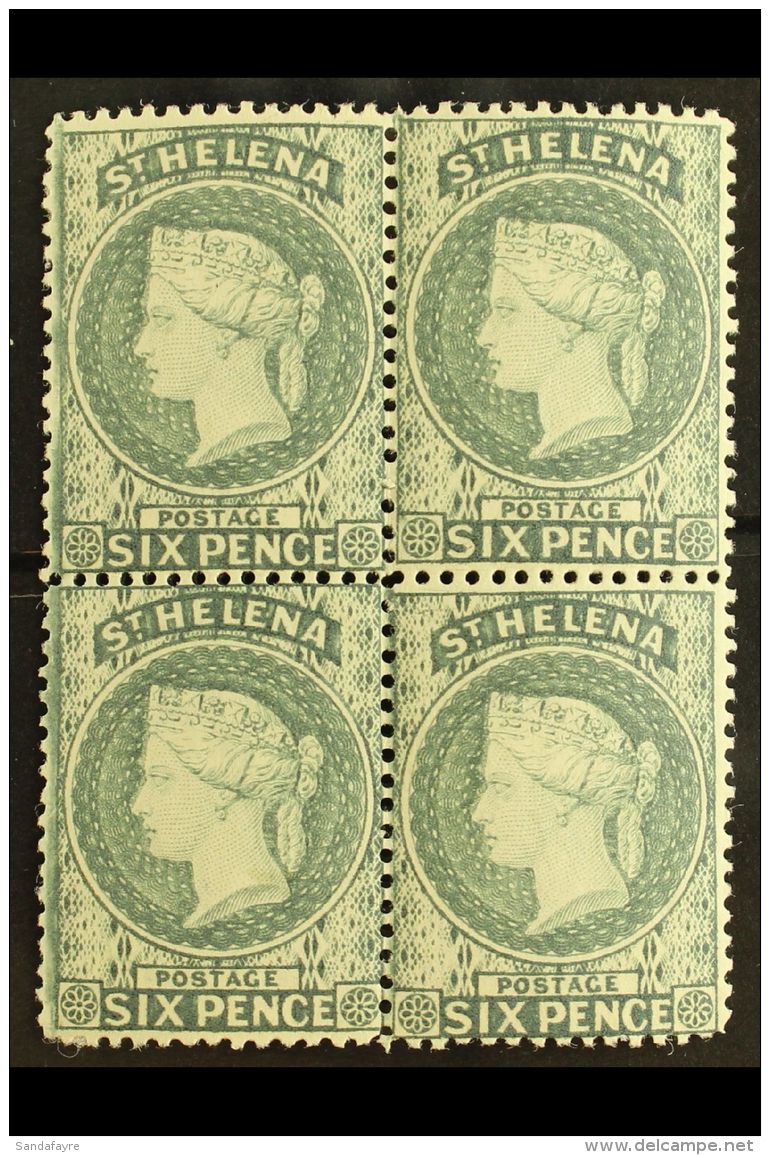 1884-94 6d Grey, SG 44, Fresh Mint Block Of Four. For More Images, Please Visit... - Isola Di Sant'Elena