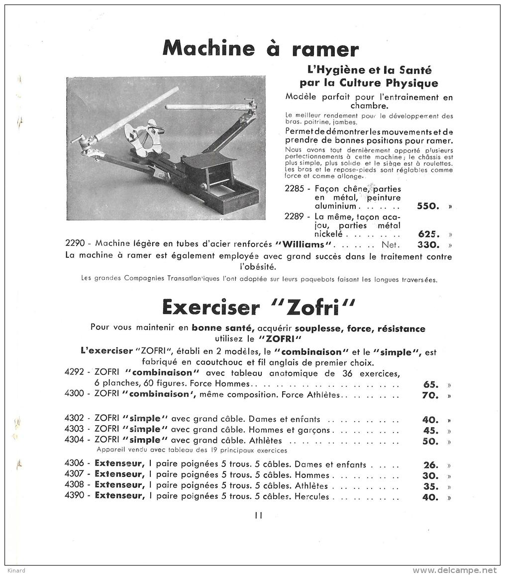 WILLIAMS &amp; Cie  .  TENNIS  ..GOLF...NATATION...1936  BE...20 PAGES - Sport