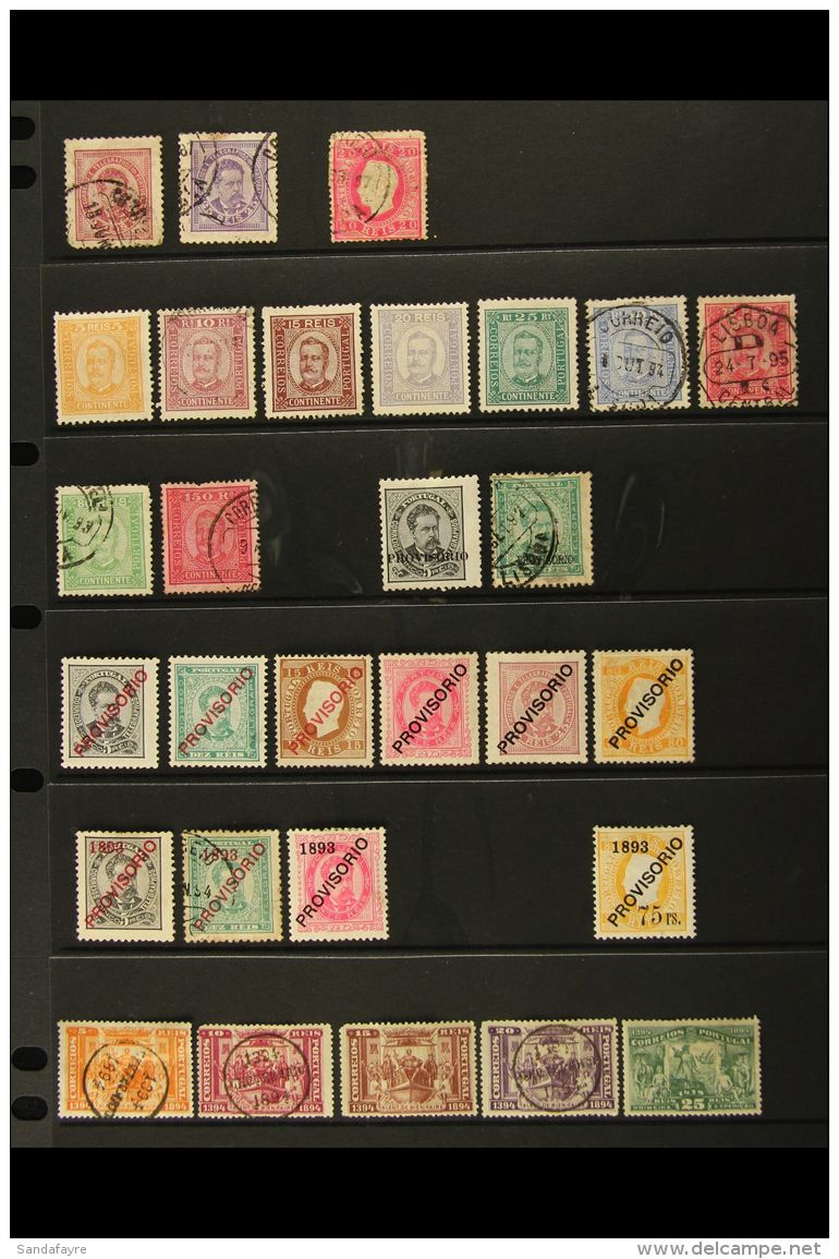 1882-1910 COLLECTION On Stock Pages, All Different, Inc 1884 20r Used, 1892-94 Set To 150r Used, 1892 Opts Set,... - Altri & Non Classificati
