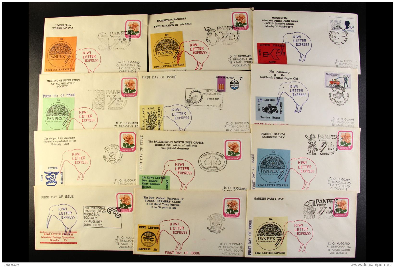 KIWI LETTER EXPRESS COVERS 1975-1980 Interesting Collection Of Covers Bearing Various New Zealand Stamps And... - Altri & Non Classificati