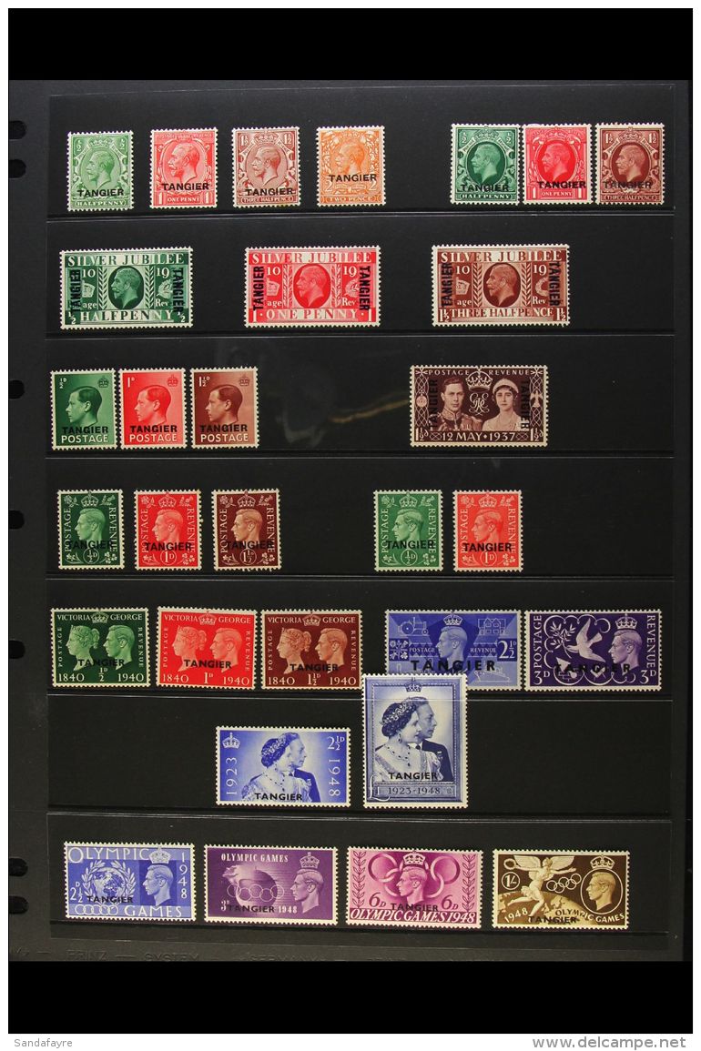 TANGIER 1927-57 COMPLETE MINT COLLECTION Presented On Stock Pages, SG 231/342. A Lovely Clean Collection (110+... - Other & Unclassified