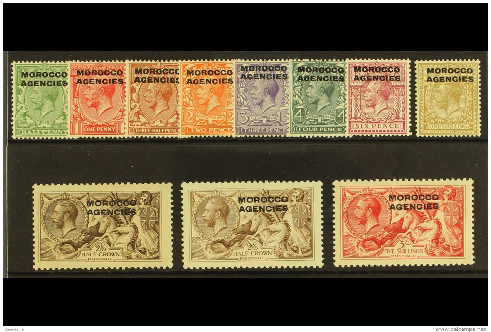 BRITISH CURRENCY 1914-31 KGV Definitive Set Plus 2s6d Shade, SG 42/54, Fine Mint (11 Stamps) For More Images,... - Autres & Non Classés