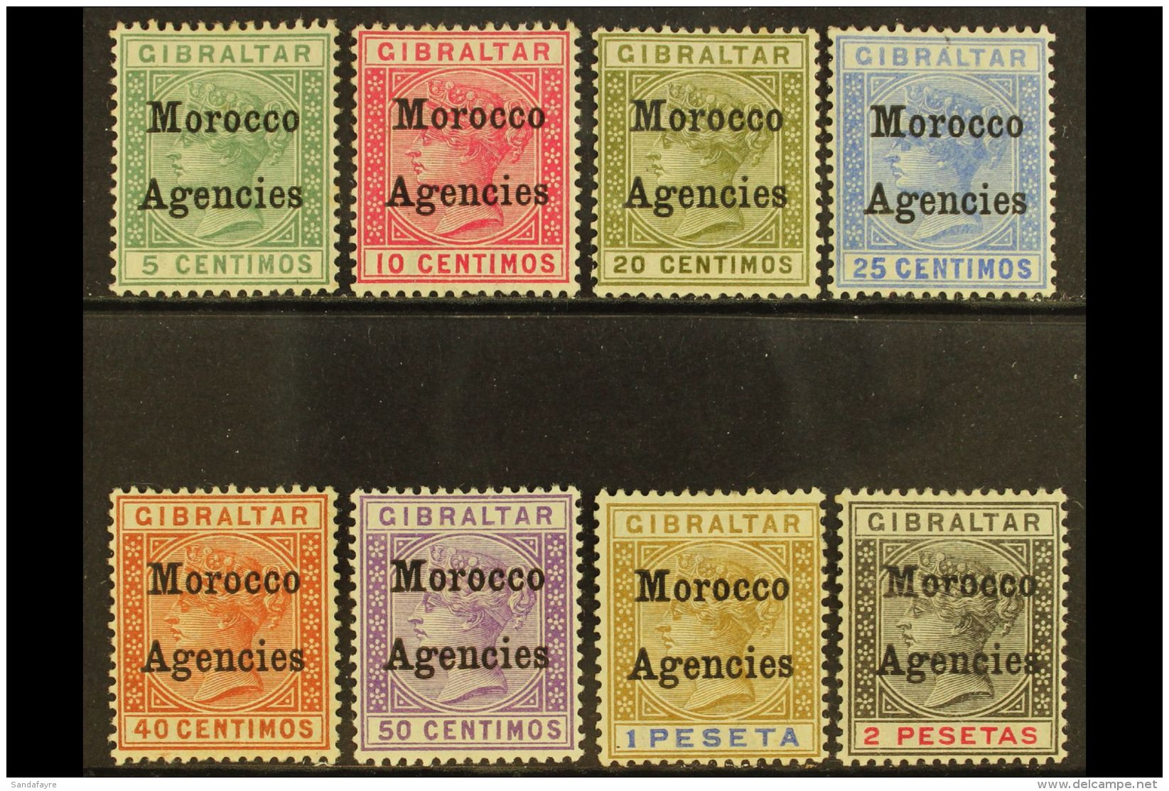 1899 QV (Gibraltar) Opt'd Set, SG 9/16, Fine Mint (8 Stamps) For More Images, Please Visit... - Altri & Non Classificati