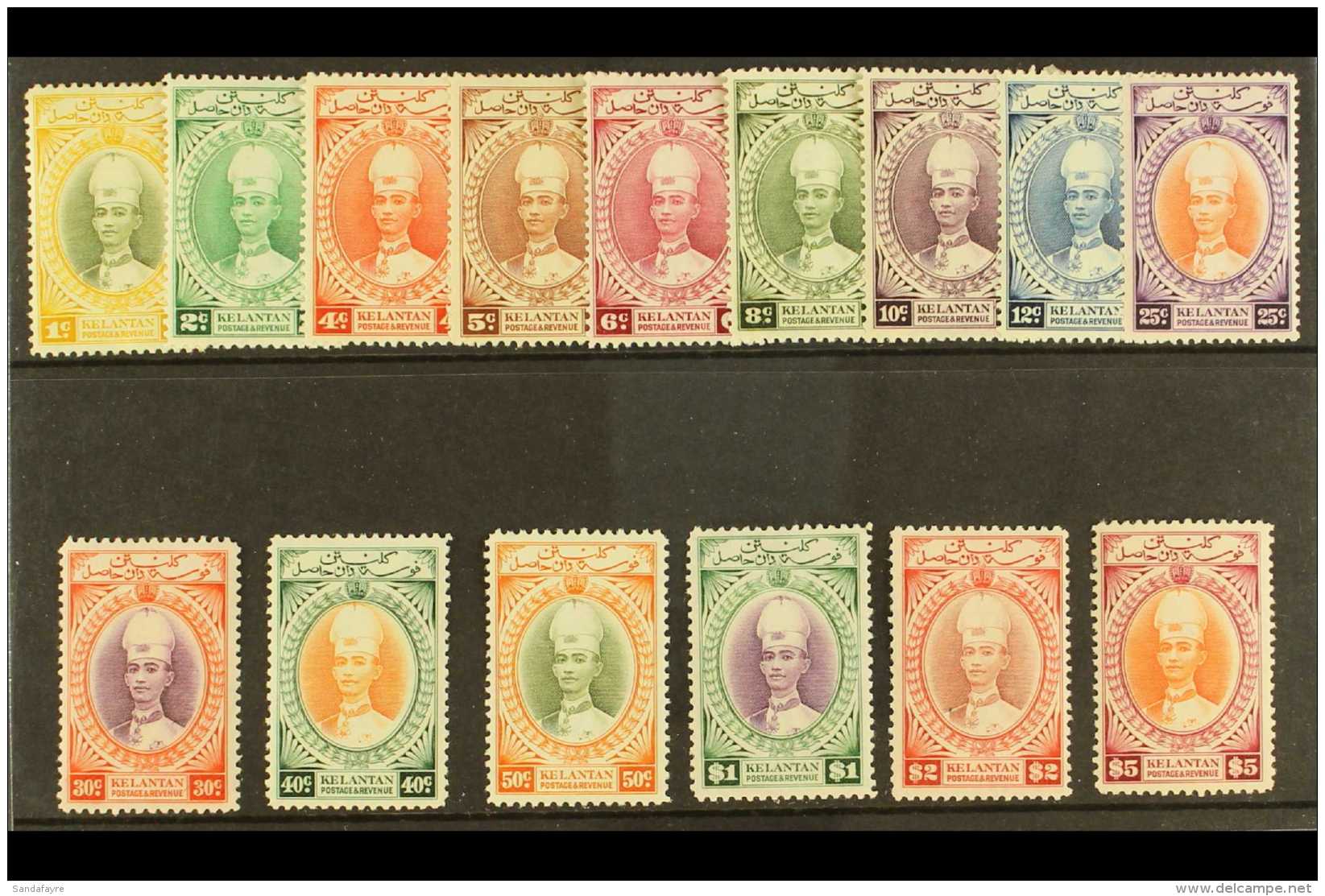 KELANTAN 1937 Sultan Ismail Set Complete, SG 40/54, Very Fine And Fresh Mint. (15 Stamps) For More Images, Please... - Autres & Non Classés