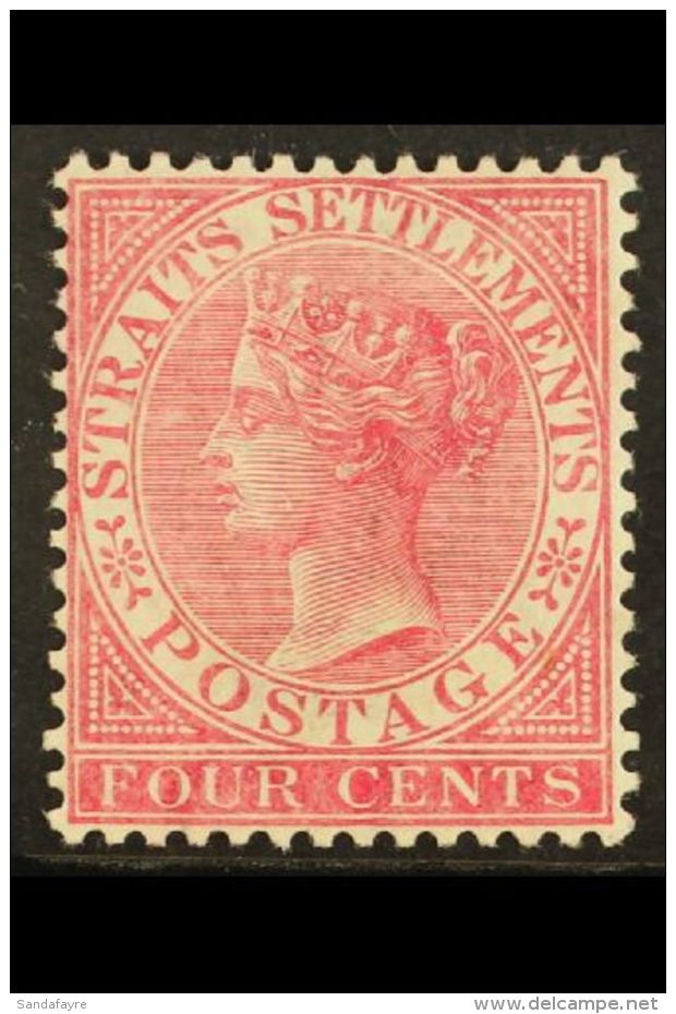 1882 4c Rose, SG 12, Very Fine Mint For More Images, Please Visit... - Straits Settlements