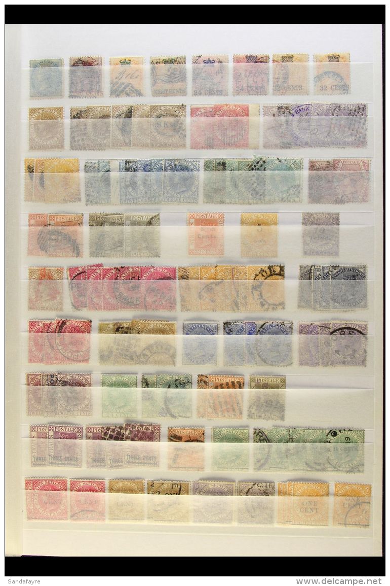 1867-1941 VALUABLE MINT &amp; USED COLLECTION/ACCUMULATION Neatly Arranged On Stock Pages, Pages, Inc 1867... - Straits Settlements