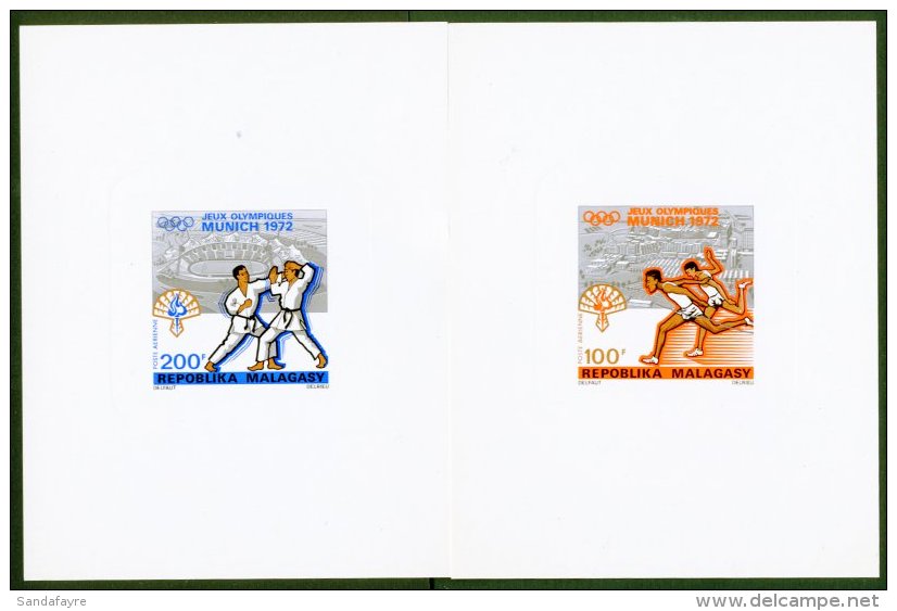 1972 IMPERF PROOFS For The 100f &amp; 200f Air Olympics Issue (as Yvert 119/20), Printed On Ungummed Embossed... - Autres & Non Classés