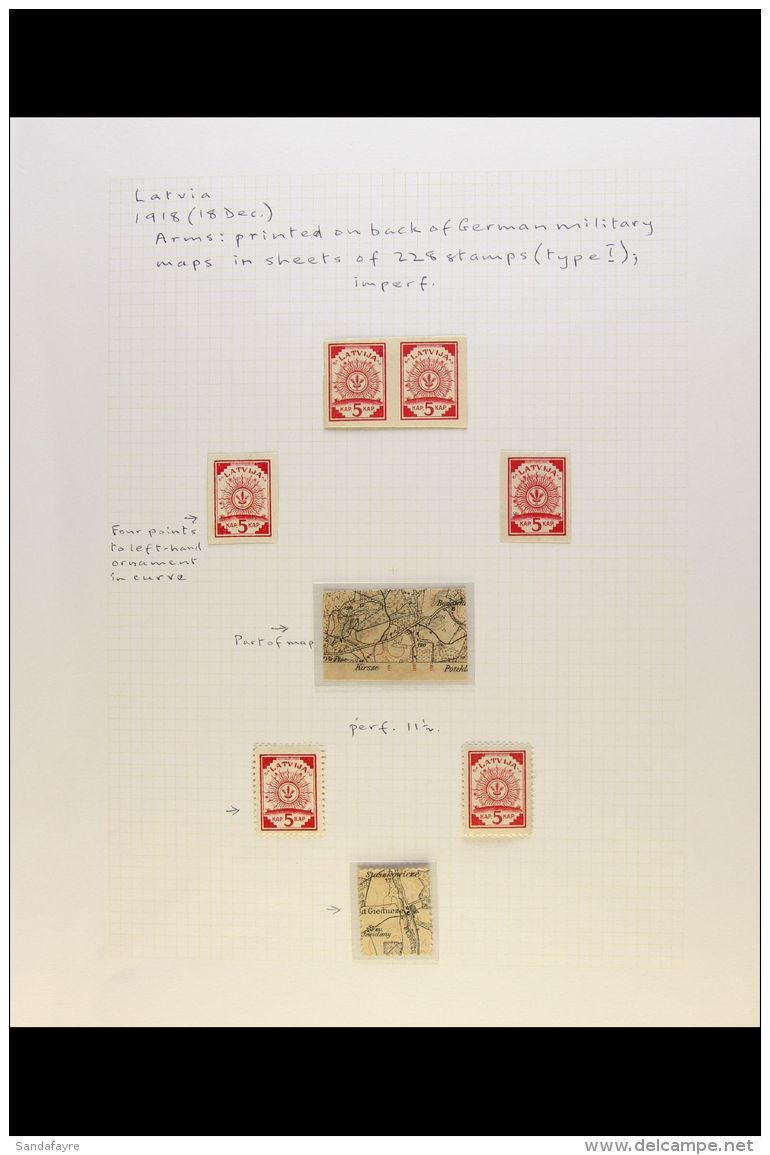 1918-1929 EXTENSIVE FINE MINT COLLECTION An Attractive Collection With A Degree Of Speciality With Perforation... - Lettonia