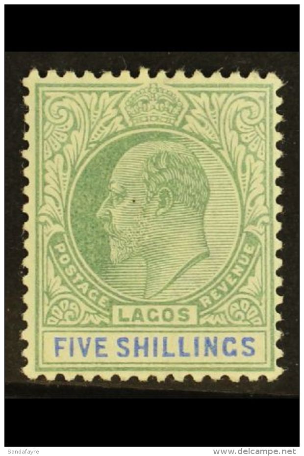1904 5s Green &amp; Blue, SG 52, Fine Mint, Fresh. For More Images, Please Visit... - Nigeria (...-1960)