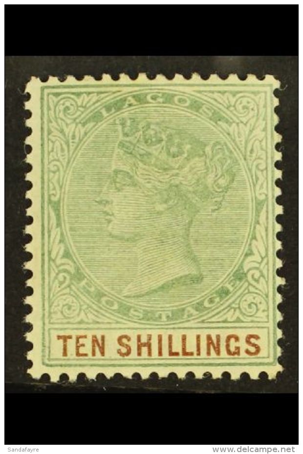 1887-1902 10s Green &amp; Brown, SG 41, Fine Mint For More Images, Please Visit... - Nigeria (...-1960)