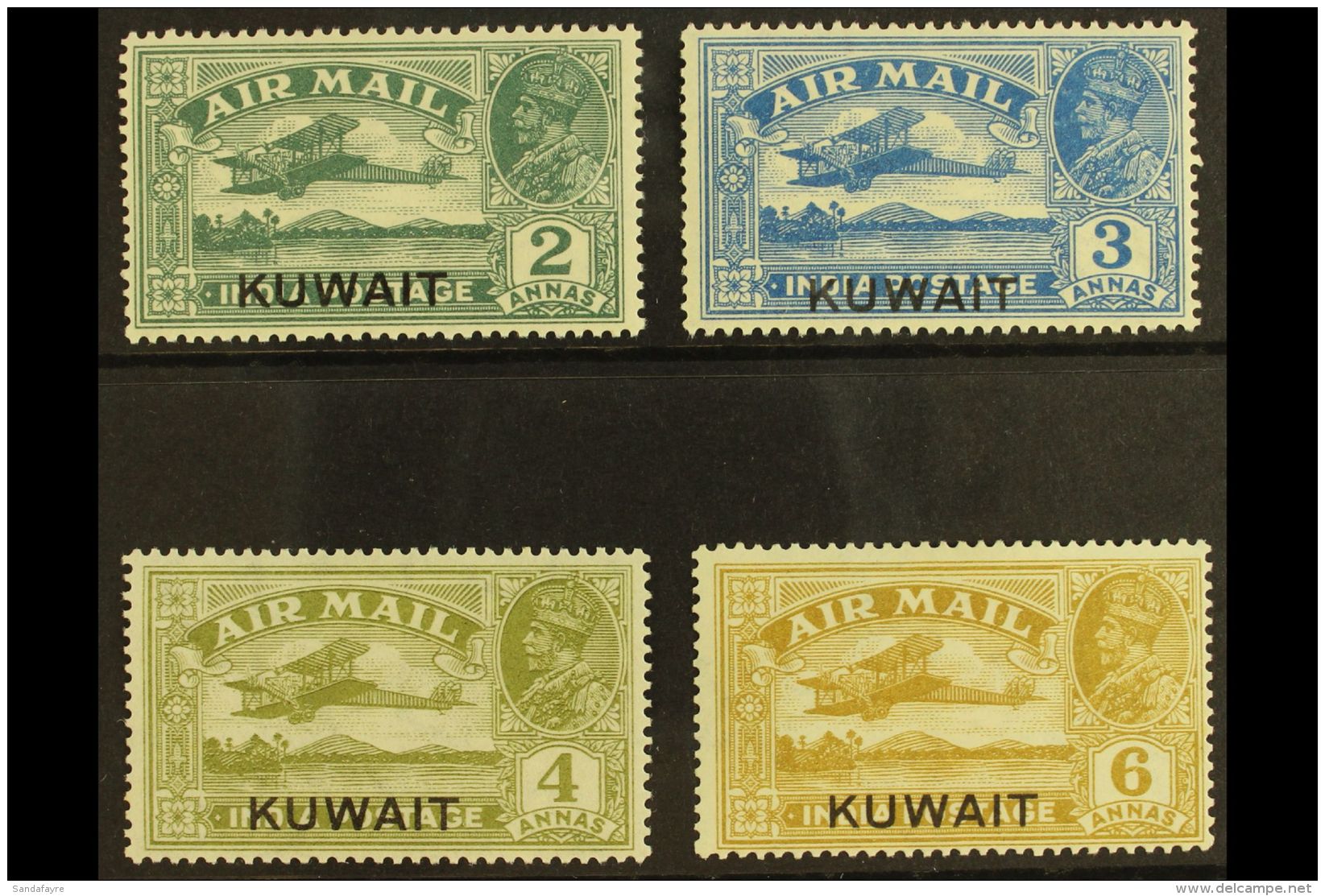 1933-34 Air Set, SG 31/34, Very Fine Mint. (4) For More Images, Please Visit... - Koweït