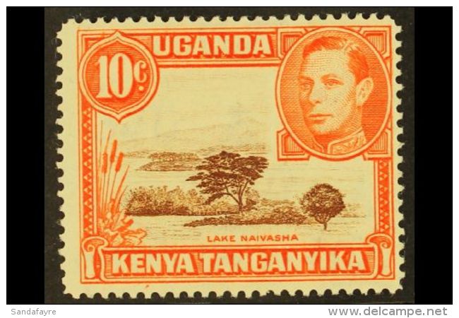 1941 10c Red-brown And Orange, Perf 14, SG 134b, Fine Mint. For More Images, Please Visit... - Vide