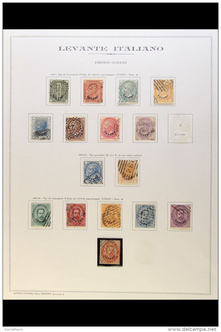 GENERAL OFFICES IN TURKISH EMPIRE FINE USED COLLECTION On A Single Album Page, Includes The 1874 Complete Set To... - Altri & Non Classificati