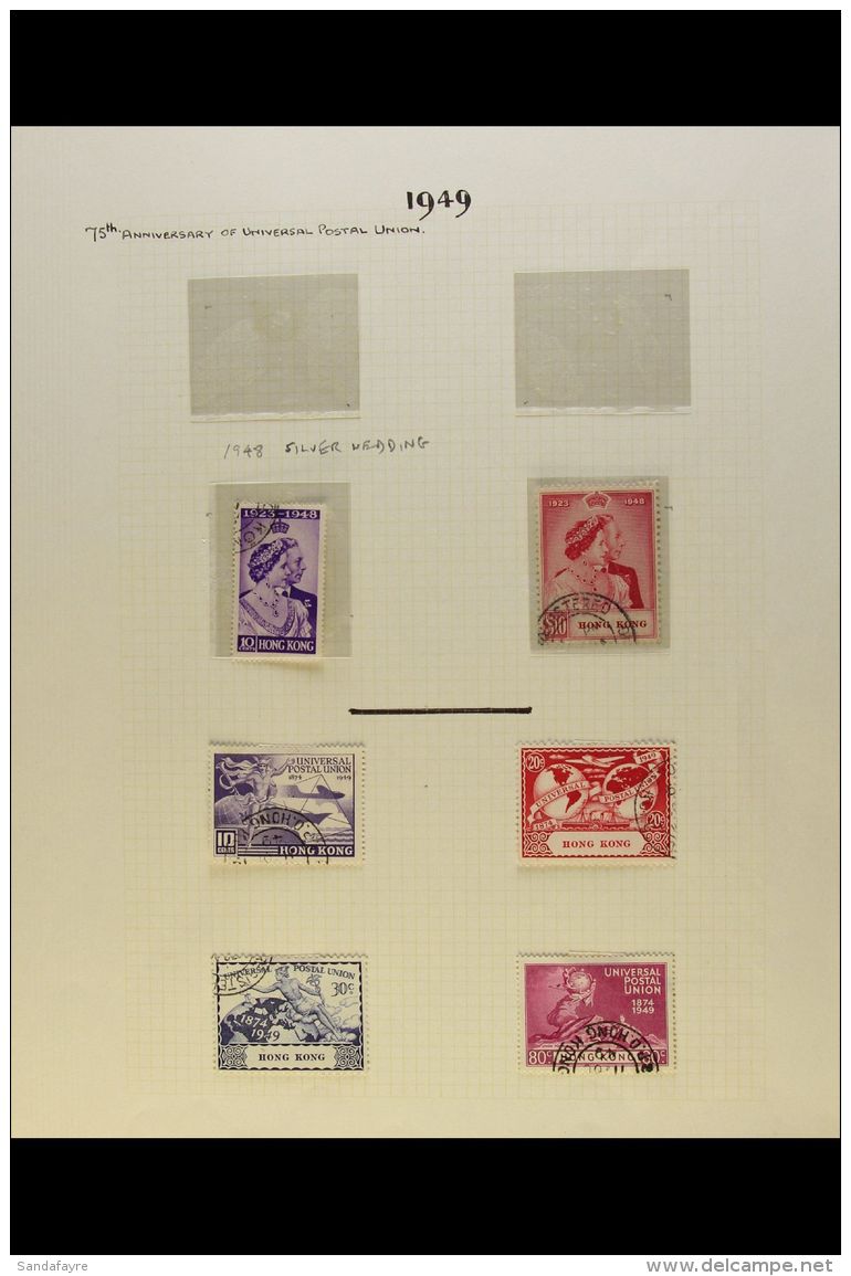 1937-1952 KGVI FINE USED COLLECTION On Album Leaves. The Definitives With Most Perfs And Shades To $5 Both Colours... - Altri & Non Classificati