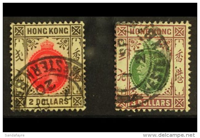 1912-21 (wmk Mult Crown CA) $2 And $3, SG 113/14, Fine Cds Used. (2 Stamps) For More Images, Please Visit... - Autres & Non Classés