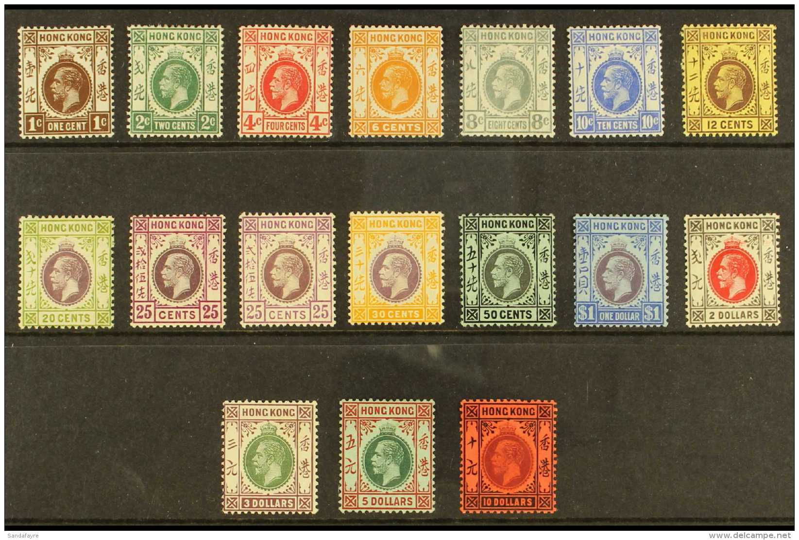 1912 - 21 Geo V Set Complete, Wmk MCA,  SG 100/16, Very Fine And Fresh Mint, Lovely Fresh Colours.  (17 Stamps)... - Altri & Non Classificati