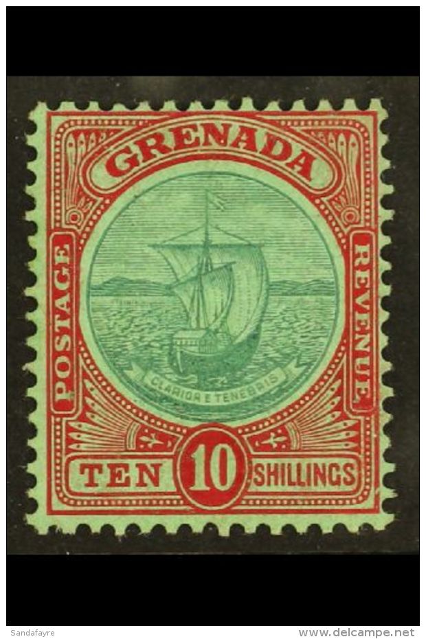 1908 10s Green And Red/green, SG 83, Very Fine Mint. For More Images, Please Visit... - Grenade (...-1974)