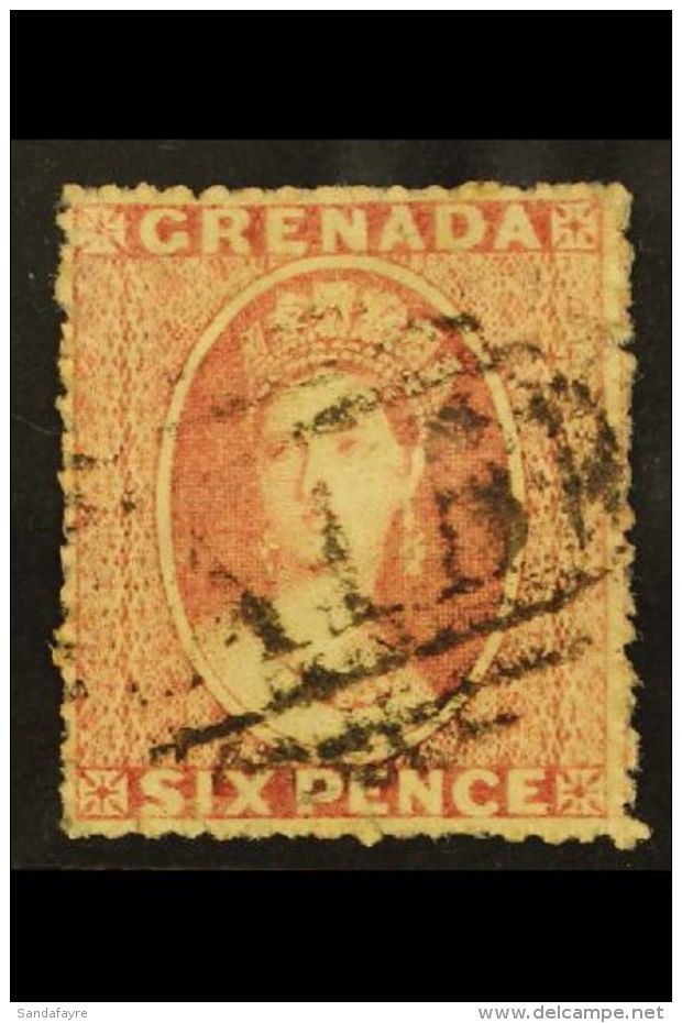 1862-62 6d Rose Chalon, SG 3, Well Centered For These, Neat A15 Cancel. For More Images, Please Visit... - Grenade (...-1974)